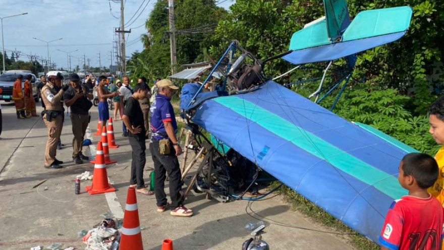 Rơi máy bay hạng siêu nhẹ ở Phuket (Thái Lan) khiến 2 người bị thương
